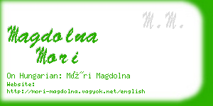 magdolna mori business card